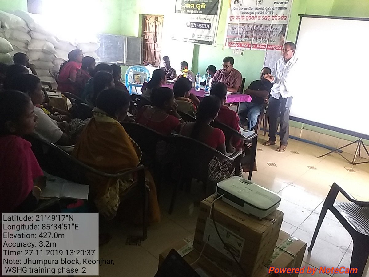 OdishaFisheries's tweet photo. Training to wshg on scientific pisciculture at #saharpada ,#Jhumpura  Anandapur block of #Kendujhar dist. @farddept https://t.co/9tyhv9QiCt