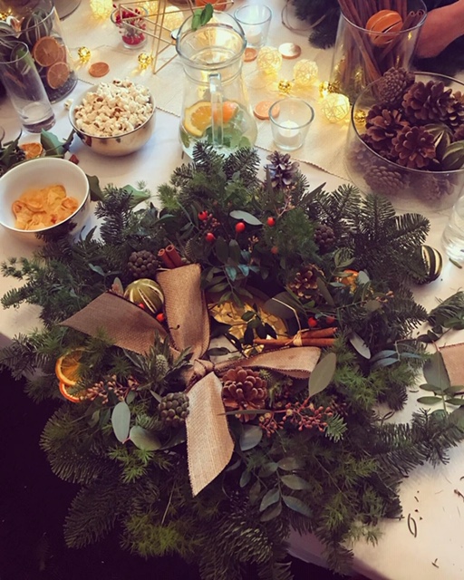 HarrowSchoolEnt's tweet photo. The Christmas countdown is on! Set up has commenced for our festive wreath making workshops this weekend. The cosy Field House Club is being transformed into a Christmas grotto and awaits the arrival of our guests. #Wreathmaking #festiveworkshops #AveryHarrowChristmas https://t.co/grgLfmdNSt