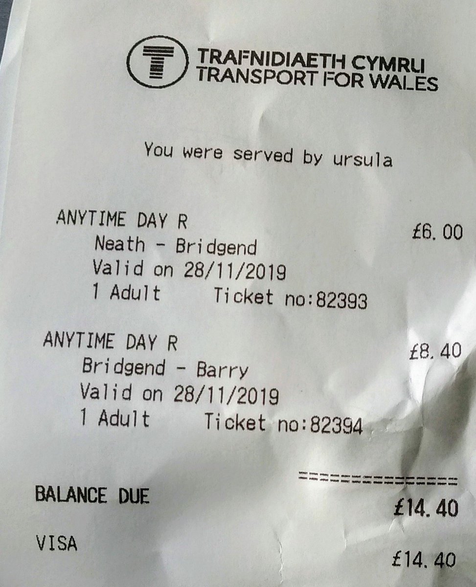 AJ_SCWales's tweet photo. Neath to Barry £18.10. but Neath to Bridgend, then Bridgend to Barry is only £14.40! #splityourticket and save 💰 https://t.co/uBJJJl9Z8z