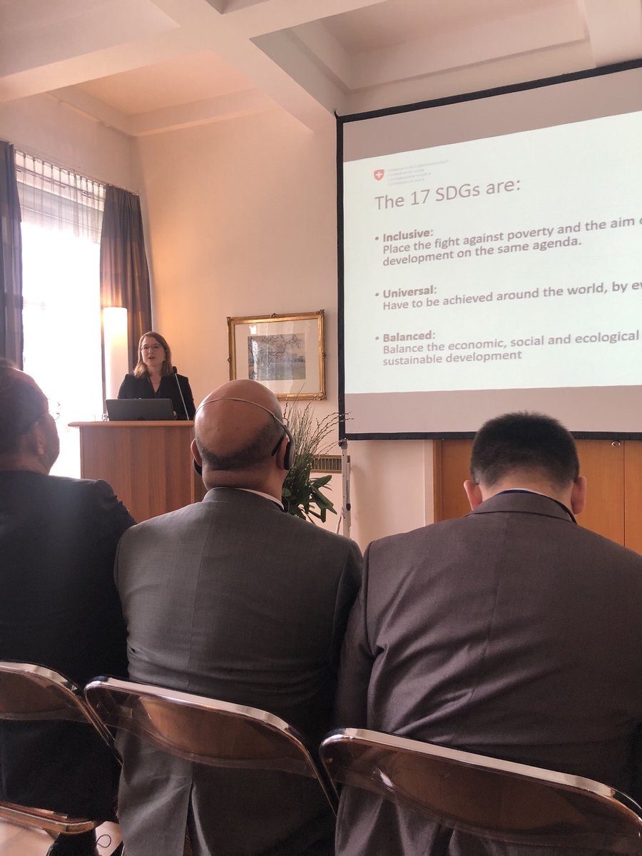 SKhojimatov's tweet photo. 🇨🇭Emb. Presentation about #Switzerland commitments towards @SDG impl. 💬 #Health #Industry in 🇹🇷 supports #SDG by contributing 4% to GDP and 6% of Employment with annual 7.5% growth &amp; ensures sustainability 2 achieve #Agenda2030 @claudiotomasi_ @undpturkiye @swiss_un #WIFOR https://t.co/NWGsqcgXI7