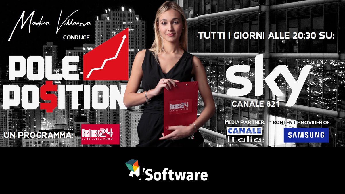Questa alle 20:30 saremo ospiti della trasmissione Pole Position, sul canale 821 di SKY Business 24, a raccontare la storia, i traguardi e la mission della nostra azienda.