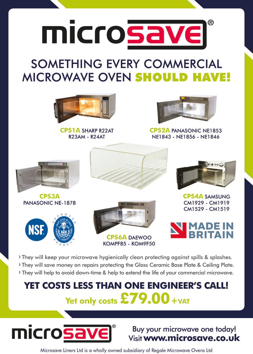 Something every commercial microwave oven should have! 
@RegaleMicrowave