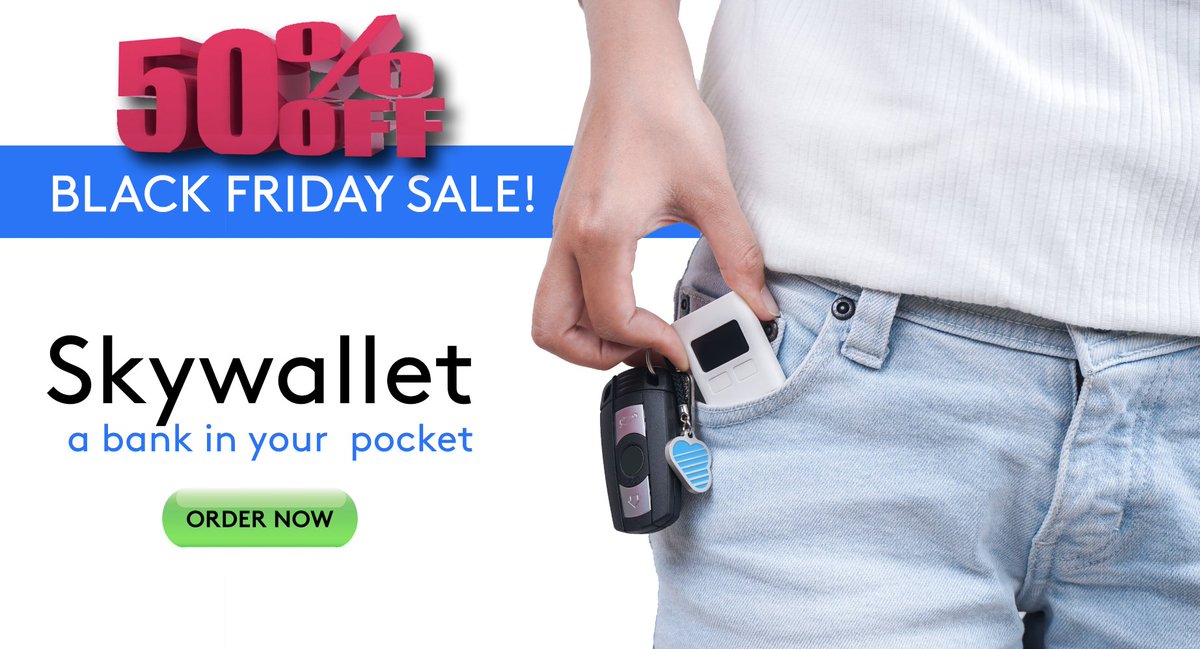 SkycoinProject's tweet photo. We are very excited to announce that Skywallet will be available at 50% discount from today until Monday, December 1st 00:00 UTC.  
 
Don’t miss this massive sale! Click here to order: https://t.co/Fnqy0ColNO https://t.co/SsxEKa1D4M