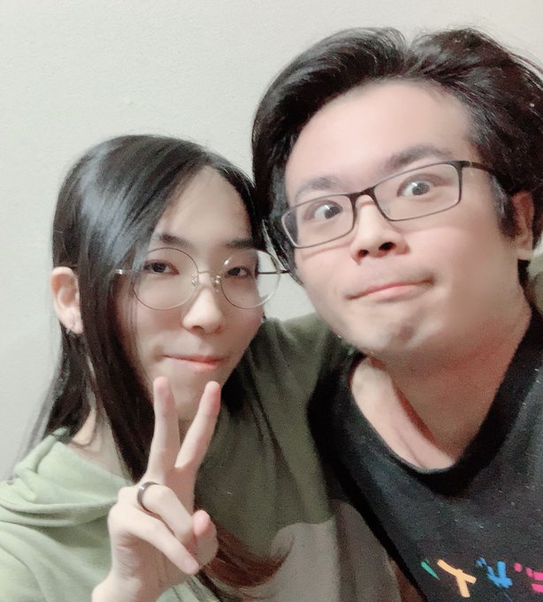 何故か変顔のゆのさんと私 