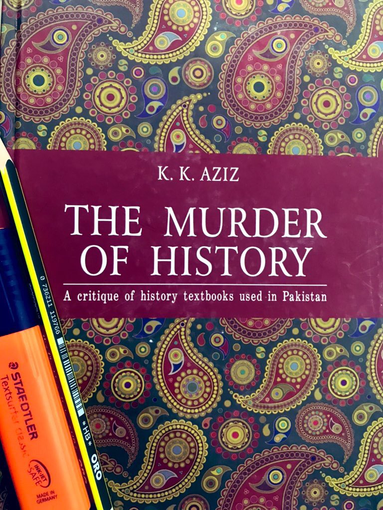  #TheMurderOfHistoryAuthor: K.K AzizYear published: 1st 1985, 2nd 1993, 3rd in 2010 & current edition in 2015 by Sang-e- meel publications ISBN: 978-969-35-2355-3Pages: 321Khurshid Kamal Aziz (K.K Aziz)Genre: Pakistan History  #bookscache  #TheMurderOfHistory