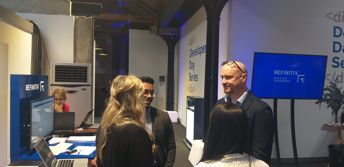 Sumitsbj's tweet image. #Datadevelopers on the go ! Excited and energized to showcase the Refinitiv Developer Community designed by the Developers, For the Developers to engage the Developers!