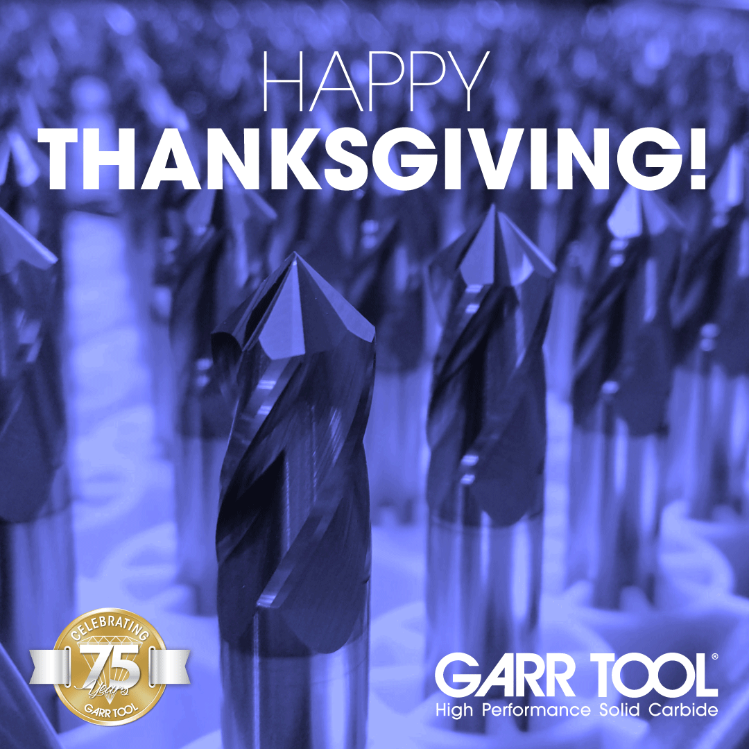 GARRTOOL's tweet photo. Happy Thanksgiving everyone! We are thankful for all of our amazing customers. • Quick reminder that our USA offices are closed for the holiday this Thursday and Friday, November 28-29. • #GARRTOOL #thanksgiving #thanksgiving2019 #turkeyday #thankful https://t.co/7An0eaSMIZ