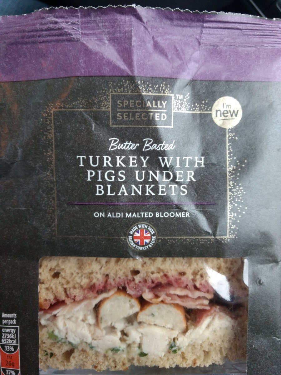 jodiedouble's tweet photo. I love the UK... If for nothing else than creative sandwiches that capture Thanksgiving and Christmas in one bite... Just need some pumpkin or jello with marshmallow and it would be Minnesota. https://t.co/3JPLuPW6Tp