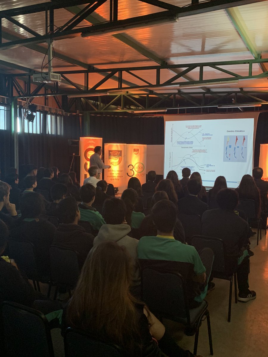 #AHORA 1er Encuentro de Investigaciones Científicas Escolares “El agua en Colchagua: problemas y desafíos” En este momento, el Dr. de la Hoz en charla magistral <a href="/santacruzdeunco/">Santa Cruz de Unco</a> <a href="/MinagriOhiggins/">Seremi Agricultura O'Higgins</a> <a href="/m_riveral/">Miguel Rivera Alvarado</a> <a href="/CAA_UdeC/">Centro del Agua Udec</a>