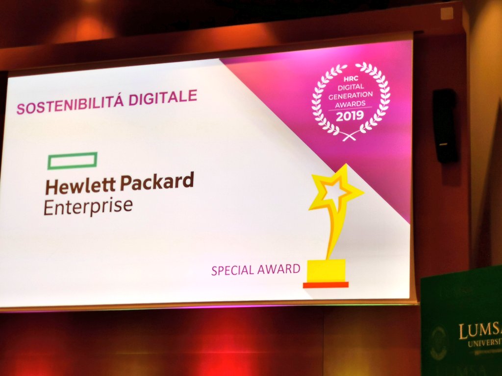 enrico_martines's tweet photo. .@HPE_IT oggi in @UniLUMSA
premiata al prestigioso "HRC Digital Generation Award 2019" con il suo progetto #DigitalDay per portare le tematiche del #coding e della sicurezza in rete alla famiglie | @HRC_DigitalGen #WeAreHPE #job4nextgen #Safe2Web https://t.co/AERp3skkQX