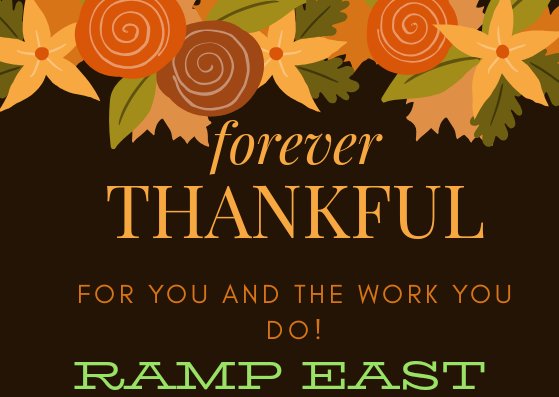 To all of our valued partners,  colleagues, and associations, we are forever grateful for you! Have a Happy Thanksgiving holiday!