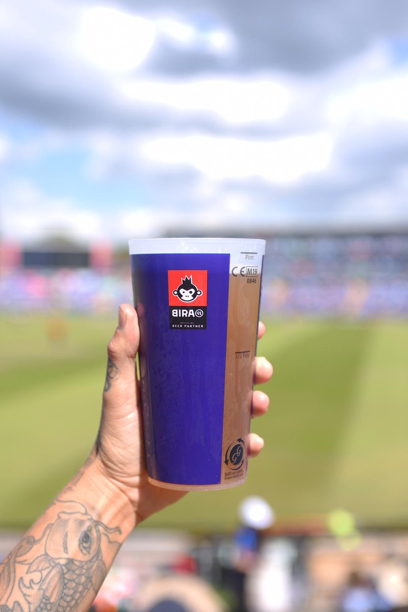 Bira91UK's tweet photo. Dreaming of the Summer, we're throwing it back to the cricket season, great views &amp; #Bira91Beer! 🙌🏻
.
.
.
#tbt #ThrowbackThursday #Bira91 #ICC #CWC19 #Bira91atCWC https://t.co/LwMYsDXOko