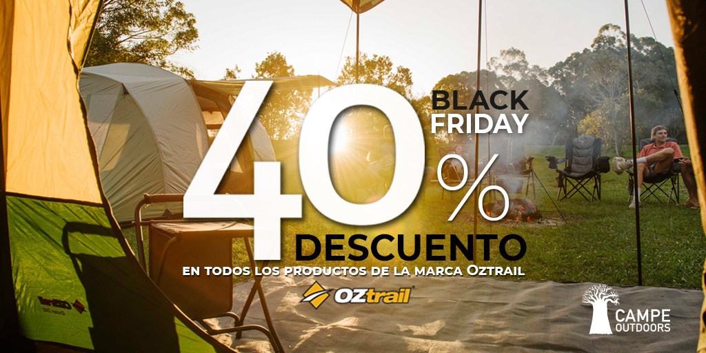 ⚠️¿Para qué esperar a mañana? aprovecha desde YA el #BlackFriday‼️‼️‼️  

👉🏻Encontrarás todos los productos de #OZtrail con un 4⃣0⃣% de descuento en nuestra web.

Te esperamos en campeoutdoors.es/es/