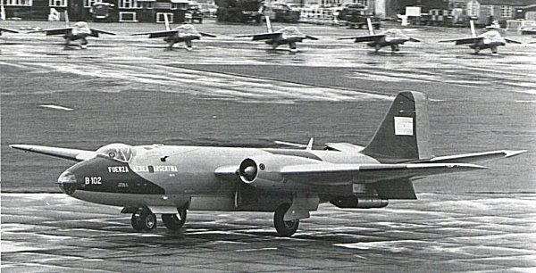 25/ Ex-RAF Canberra bombers undertook in excess of 40 sorties over the Islands.