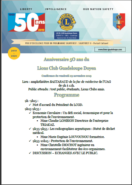 triakaz_fr's tweet photo. #Triakaz participe à la conférence du vendredi 29 novembre 2019 de l'Anniversaire 5O ans du Lions Club Guadeloupe Doyen. Découvrez le programme.

Notre site web : https://t.co/GhCgy8RbES
Contact: +590 590 94 56 12
#innovation #GreenMarketing #recyclage #befunbegreen https://t.co/IpK2FIQot4