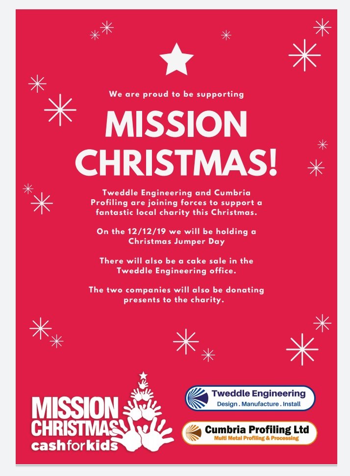TweddleEng's tweet photo. We are proud to be supporting #MissionChristmas with @CumbriaPro again this year.

@CFMCashForKids https://t.co/LmpbhjzxLH