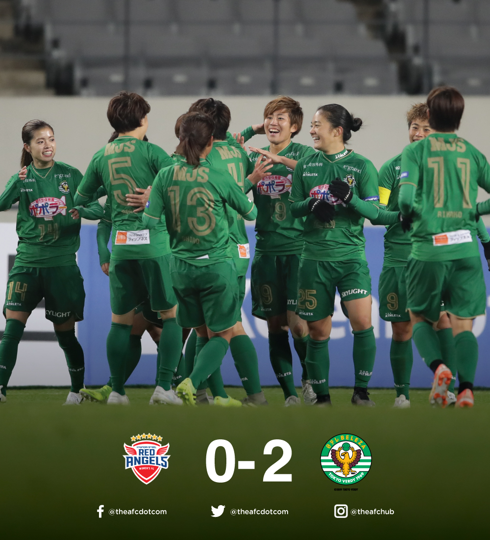 AFC on Twitter: "FT: Incheon Hyundai Steel Red Angels 🇰🇷 0 - 2 🇯🇵 TV Beleza Goals from Riko Ueki Rikako Kobayashi earn Nippon TV Beleza the top in