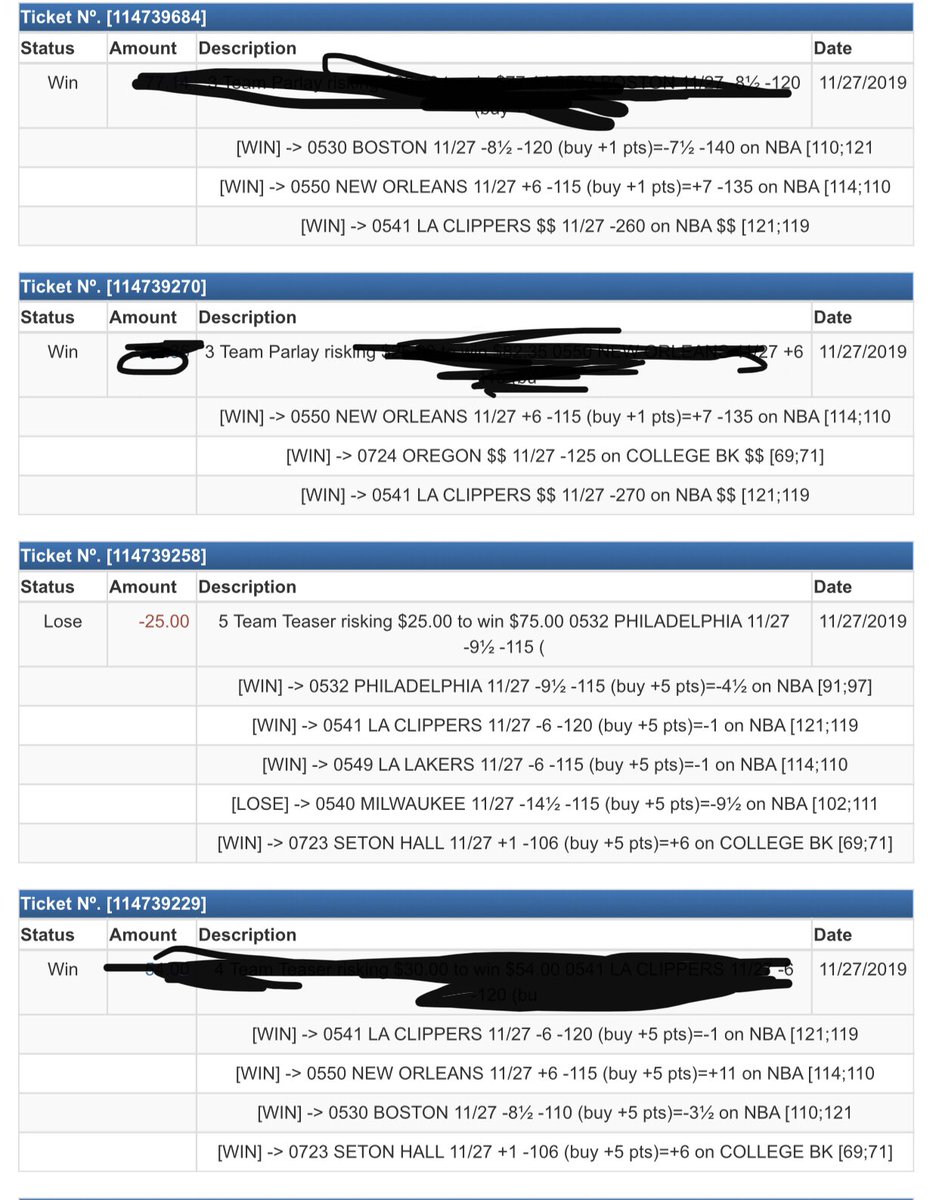 high_jakes's tweet photo. Whole lotta W’s last night! #Beatthebookie #parlays #teasers https://t.co/UYB4WaS3nb