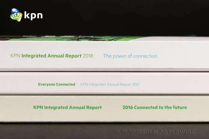 With the end of the year approaching, it becomes an ideal time to pay attention to sustainability. KPN has, for three years in a row, chosen to print their annual report on PaperWise, paper from agricultural waste, further enforcing their sustainable vision for the future.