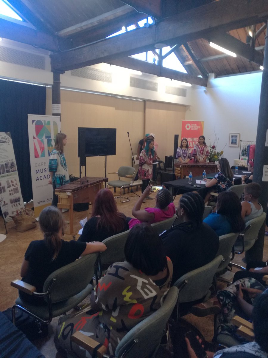 Fantastic pitch by <a href="/MarimbaJam/">Marimba Jam</a> - changing lives one marimba sound at a time! <a href="/sea_southafrica/">Social Enterprise Academy South Africa</a> #bcDiCE