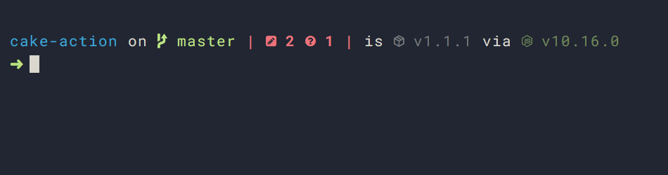 starship prompt with Nerd Fonts icons