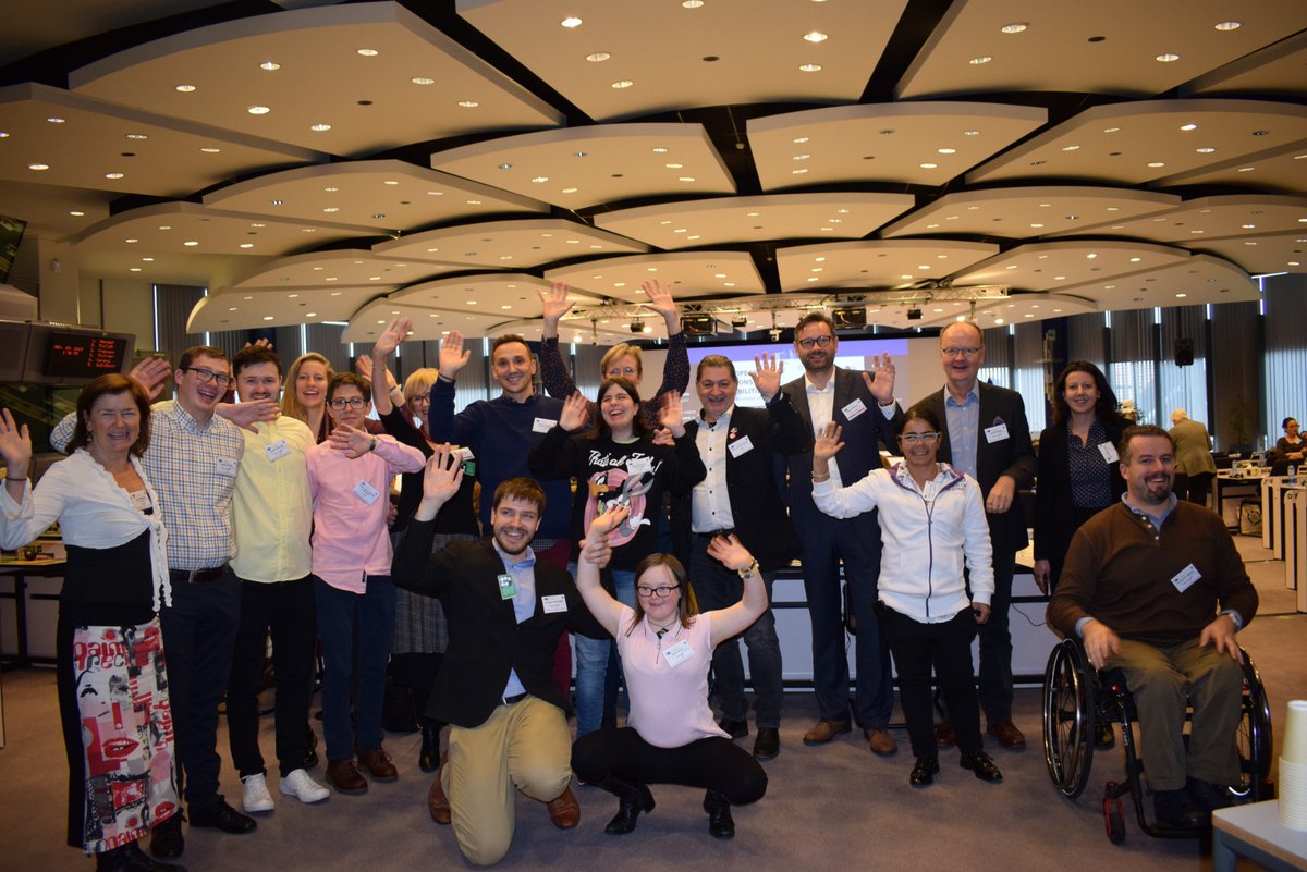 InclusionEurope's tweet photo. Lots of activists in the movement of people with intellectual disabilities and their families at the #EDPD19 ♡! They have come from Austria, Scotland, Spain, Switzerland... And of course, the self-advocates from our Youth Taskforce will make their voices heard! #WeAreEUCitizens https://t.co/P807qEFOBE