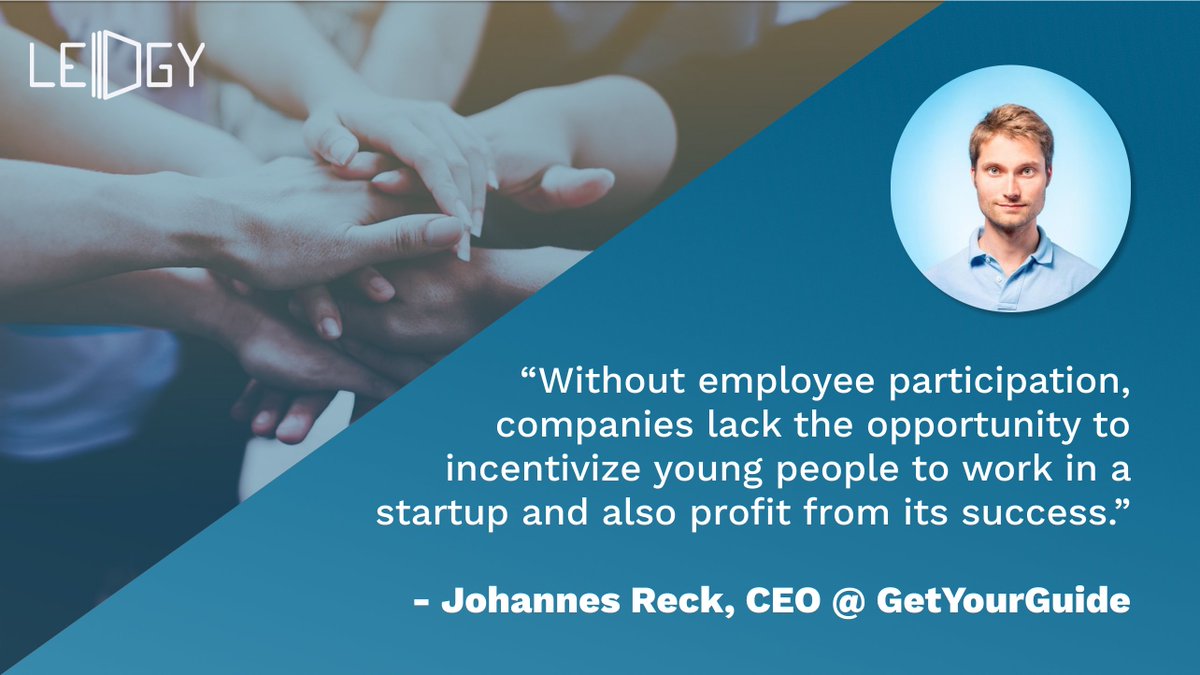 Ledgy's tweet photo. Employee Participation Plan Template: Launching today for all #German #startups 🇩🇪

@GetYourGuide CEO @JohannesReck, supports us with his voice to spread the use of employee participation plans.

Get access here: https://t.co/DdQkSQVt68

#Ledgy #Investors #EquityPlans #Startups https://t.co/fwVkE3ppxc