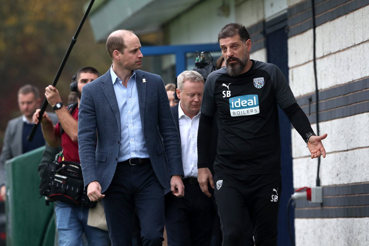 West Bromwich Albion (@WBA) on Twitter photo 2019-11-28 13:28:18 When Prince William met #SuperSlav π When Prince William met #SuperSlav π