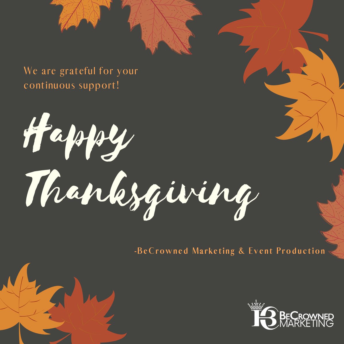 BeCrownedLLC's tweet photo. Cheers! Happy Thanksgiving 2019 - https://t.co/hxPZoXkB6V https://t.co/YhrypVQWKY