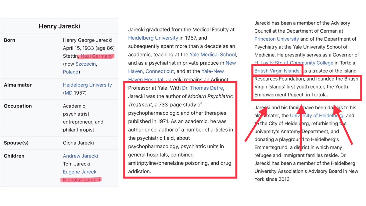 (1/15) Interesting: of all the scientific associates that The Monster knew, the Epste!n flight logs only have one person titled “Doctor”:Dr. Henry Jarecki traveled with Epste!n multiple times, and man... there are red fIags from the get-go.Check out that last box.Oh, and...