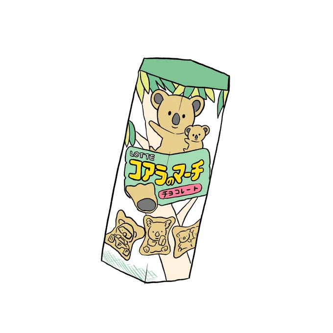 「きのこの山VSたけのこの里」みたいな盛り上がりが他のお菓子でもできるのではないかと思い、コアラのマーチのライバル商品を考えました。 