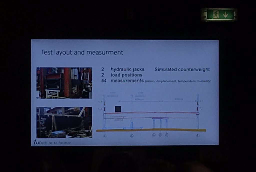 BiocasNSR's tweet photo. Lots of tests have been done on the bridge: there wasn’t much data available yet, but it needs to be save! A.o. creep tests and fatigue tests have been performed @erasmusuni, some of which were second opinioned by #biocas partner @KU_Leuven #interregNSR https://t.co/0WH9a9SXDe