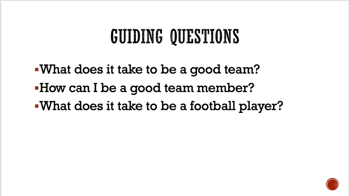 Day 3 of my first Sport Education (student-led) mini-season of flag football. We did a combine, assigned a head coach, draft, and now moving on to assigning jobs to our other team members (teams of 4). Thanks, <a href="/thepespecialist/">Ben Landers</a> for learning targets! 
<a href="/the_PE_project/">The PE Project</a> #physed