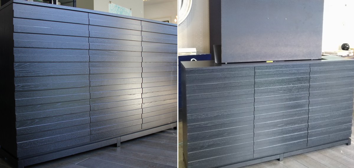 We love this beautiful TV unit in Black Satin finish.
#Furnituredesign #Furniture #FurnitureMaker #MichaelNorthcroft 
#Jancavelle