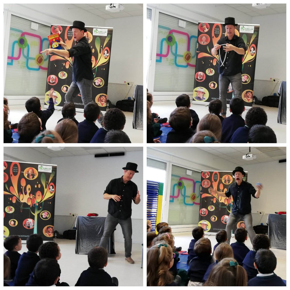¡Sin parar de reir con #Chameleon! 👏🏼🤣 I love magic! 🙂 #teatro #3años