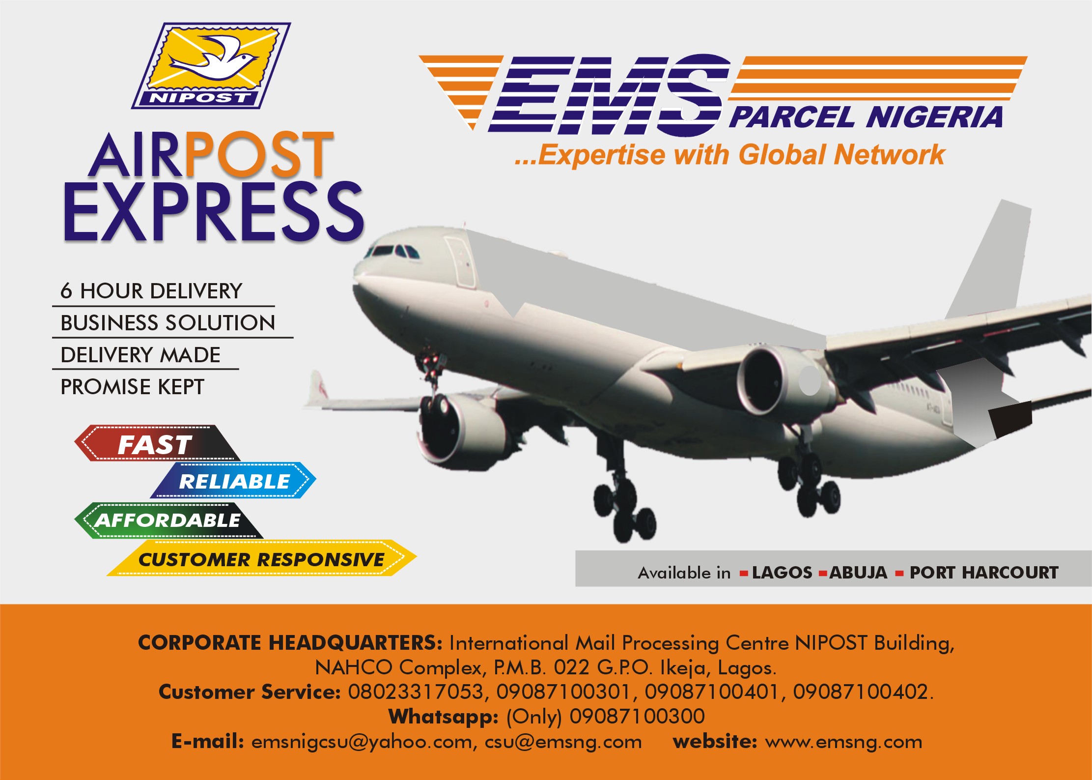 EMS/PARCEL NIGERIA on Twitter: 