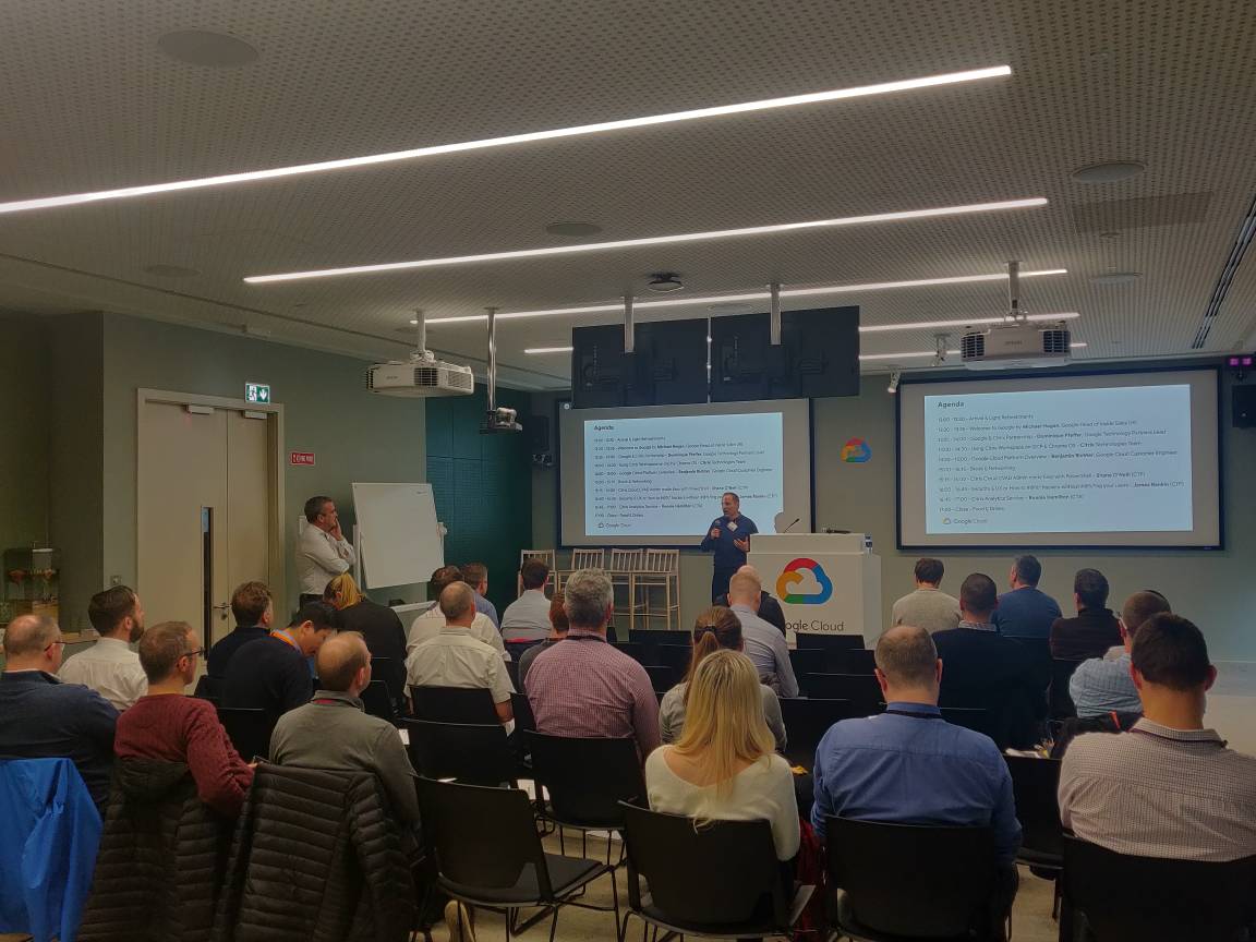 climbcs_ie's tweet photo. Kicking off the final #CUCG of 2019 today @Google Dublin! First up is Michael Hogan, Google Head of Inside Sales UKI @myCUGC https://t.co/JQIAlNZ92E