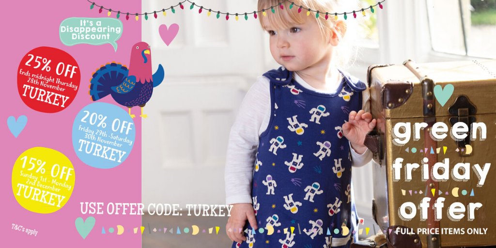 Our disappearing discount is back! Save 25% on full price items when you order before 23:59GMT tonight using code TURKEY piccalilly.co.uk #GreenFriday #blackfridayuk