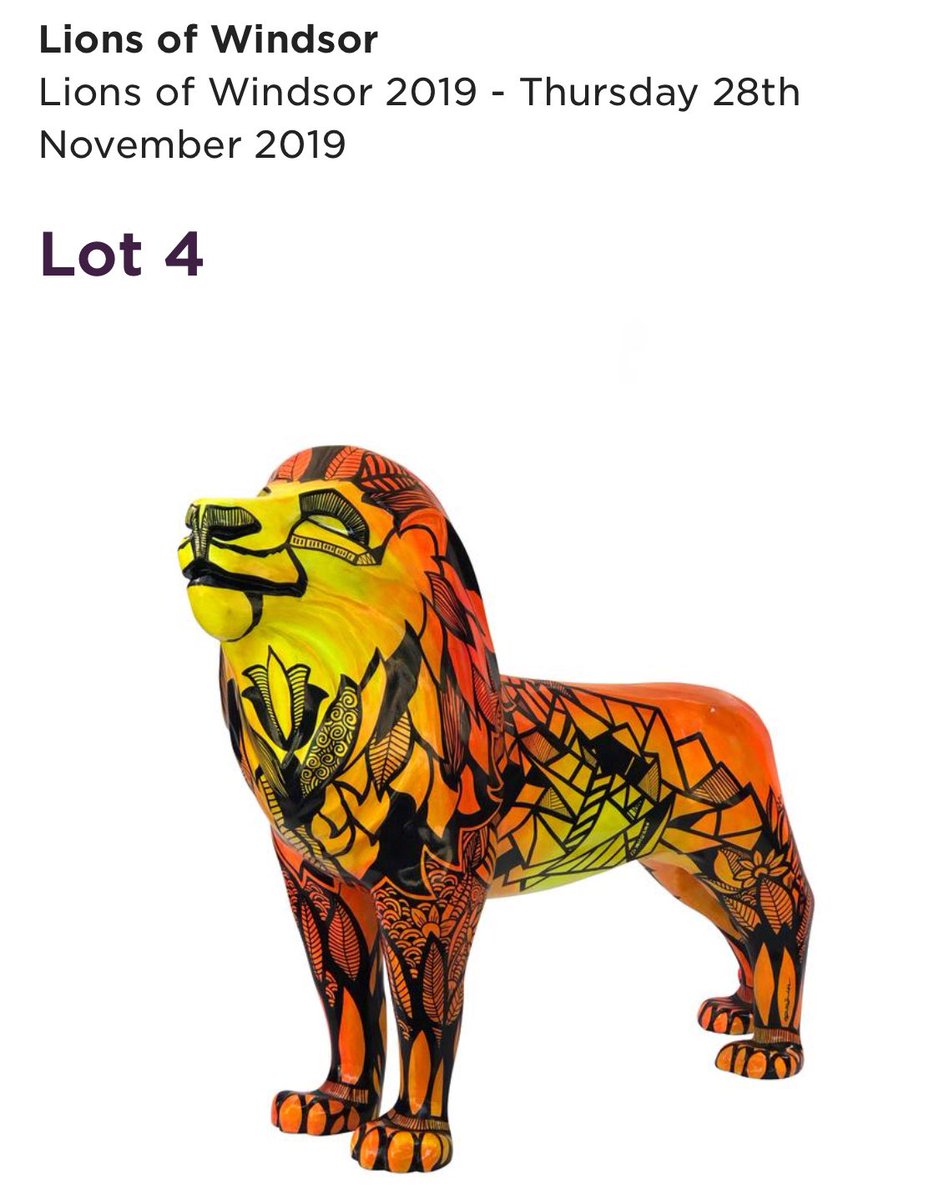 Amrit Singh (@mrasingh) on Twitter photo My Life Lion is part of a pride of 38 life size sculptures that will be auctioned off for charity tonight, with money raised going towards <a href="/TuskTrust/">TuskTrust</a> @ThamesHospCare <a href="/WindsorLions/">Windsor Lions</a> and <a href="/lgfbuk/">Look Good Feel Better UK</a>!
Register to bid here: ukauctioneers.com/auction_catalo… My Life Lion is part of a pride of 38 life size sculptures that will be auctioned off for charity tonight, with money raised going towards <a href="/TuskTrust/">TuskTrust</a> @ThamesHospCare <a href="/WindsorLions/">Windsor Lions</a> and <a href="/lgfbuk/">Look Good Feel Better UK</a>!
Register to bid here: ukauctioneers.com/auction_catalo…