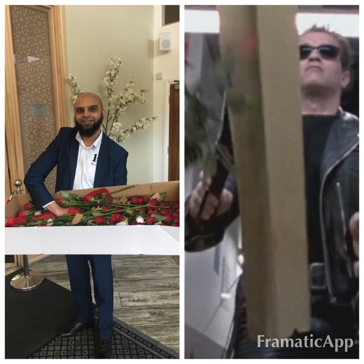 Couldn't help but think of the scene in Terminator when I saw <a href="/m_chati/">Mubarak Chati</a> carrying these roses, he just needs some shades! <a href="/Lancashare1/">Lancashare</a>