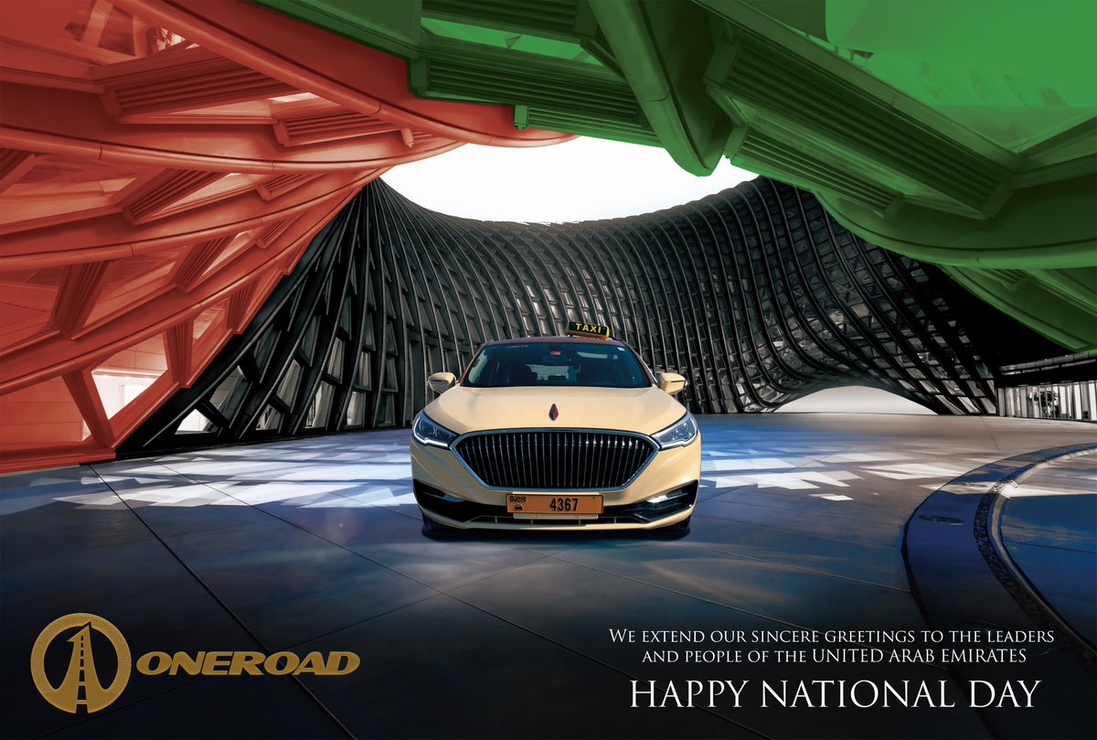 OneroadTaxi's tweet photo. May our country progress in everywhere and everything . Oneroad Taxi wishes everyone Happy 48th UAE national day.
#uaenationalday #spiritofunion #oneroadgroup #rta https://t.co/alci1zONLj