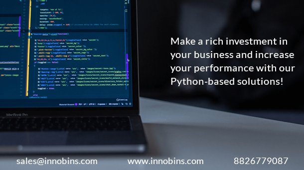 innobins's tweet image. Get your application developed in better cost and better quality using Python with Innobins. We are competent expertise who deliver applications with superior functionalities. innobins.com
#pythonapplication #Android #iOS #webdesign #Bangalore #Noida #appdevelopment