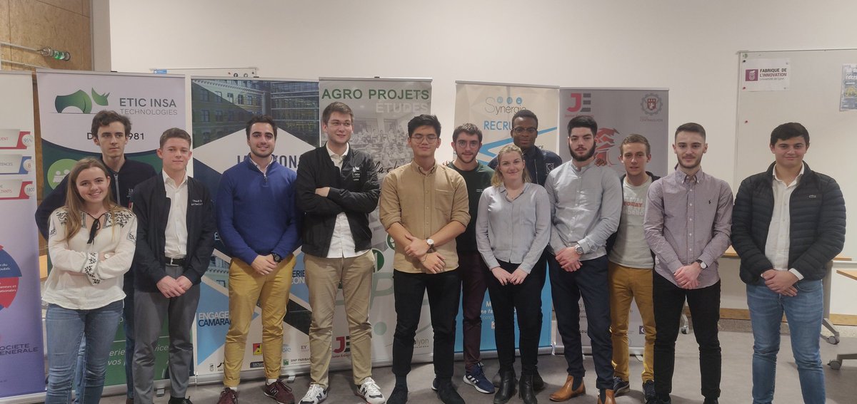 Nous sommes présents aux côtés des <a href="/JELyonnaises/">Junior-Entreprises Lyonnaises</a> pour présenter les Junior-Entreprises dans le cadre de la Semaine de l'innovation 🔥💚🦏

#WeAreJE #50ansJE #innovation