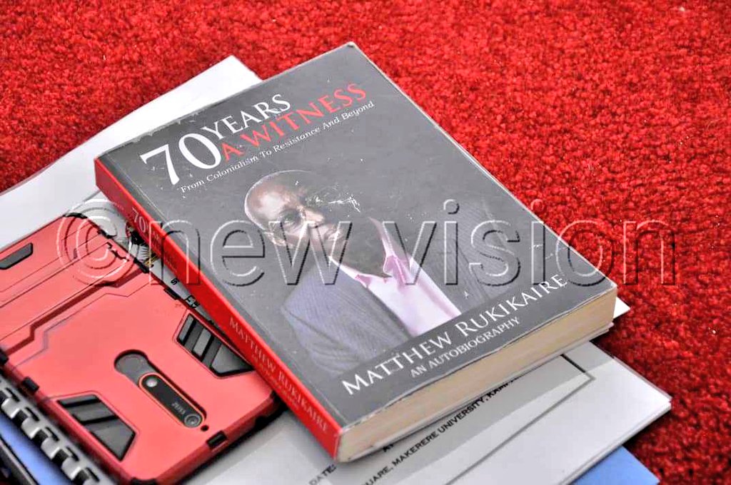 70 YEARS A WITNESS

A book by Former Minister of State for Privatisation and MP Kabula County, #MatthewRukikaire.

📷: <a href="/JulietKasirye/">Juliet Kasirye</a>