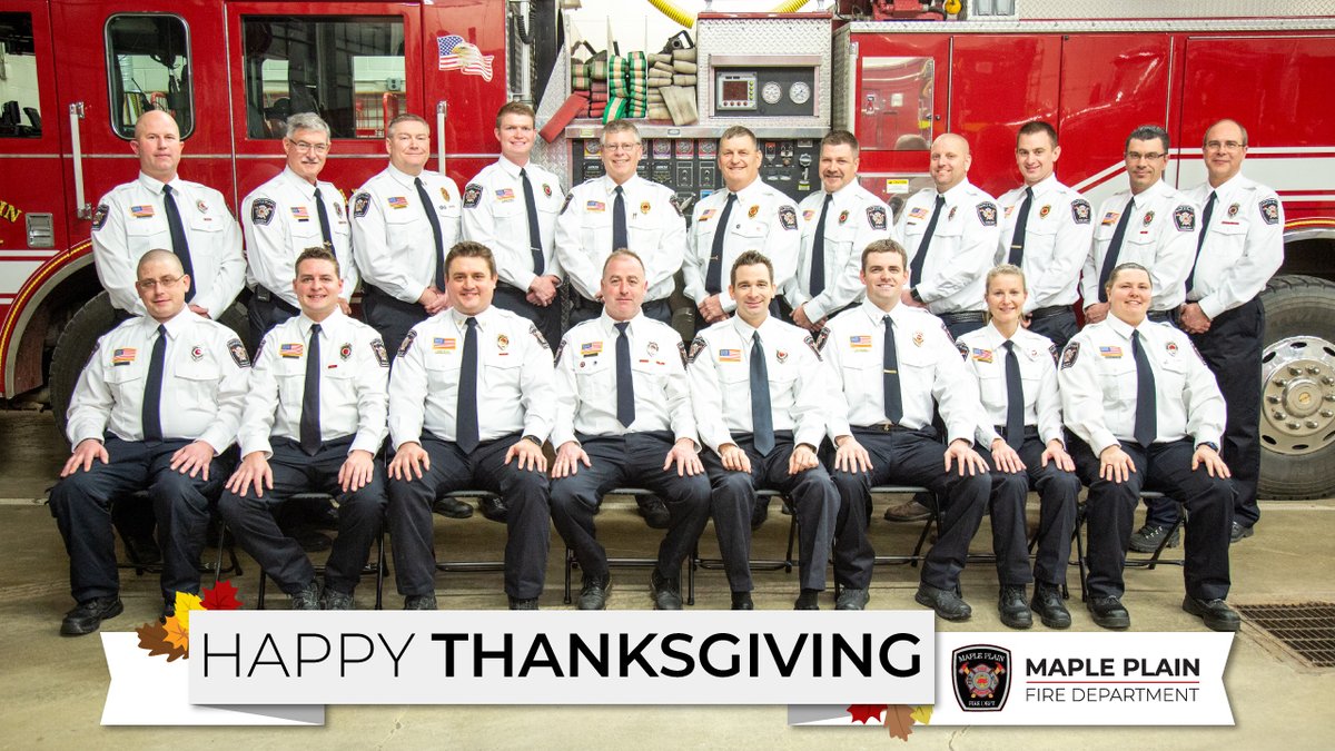 mapleplainfire's tweet image. Wishing you a safe and Happy Thanksgiving!

#firesafety #MPFD #firefighter #firedepartment #mapleplain #minnesotafiresafety