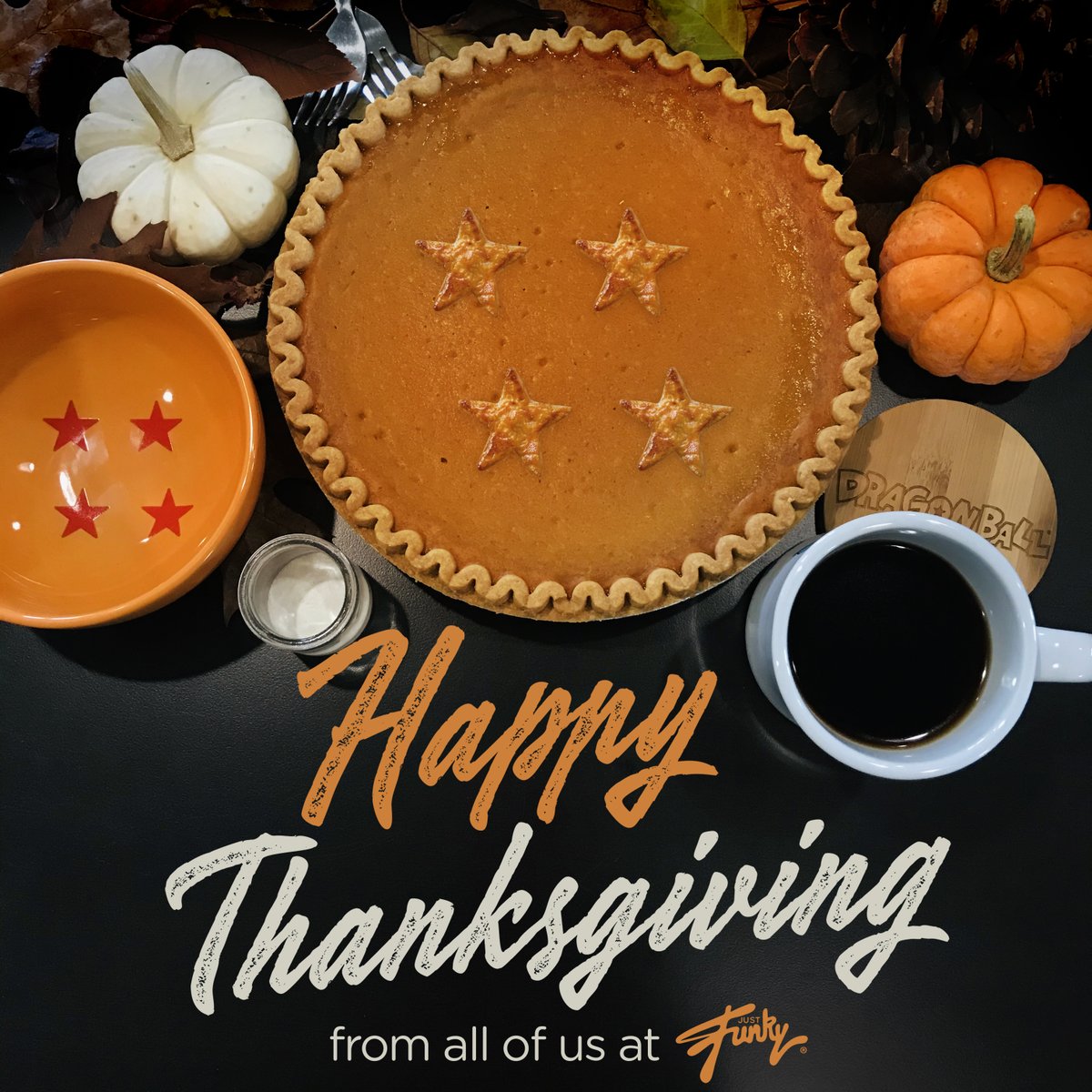 From our Funky family to yours, we wish you a Happy Thanksgiving 🦃
*
*
*
#Thanksgiving #thankful #DragonBall #holidays #holidayseason #family #thankfulthursday #givethanks #fan #fandom #pie #justfunky