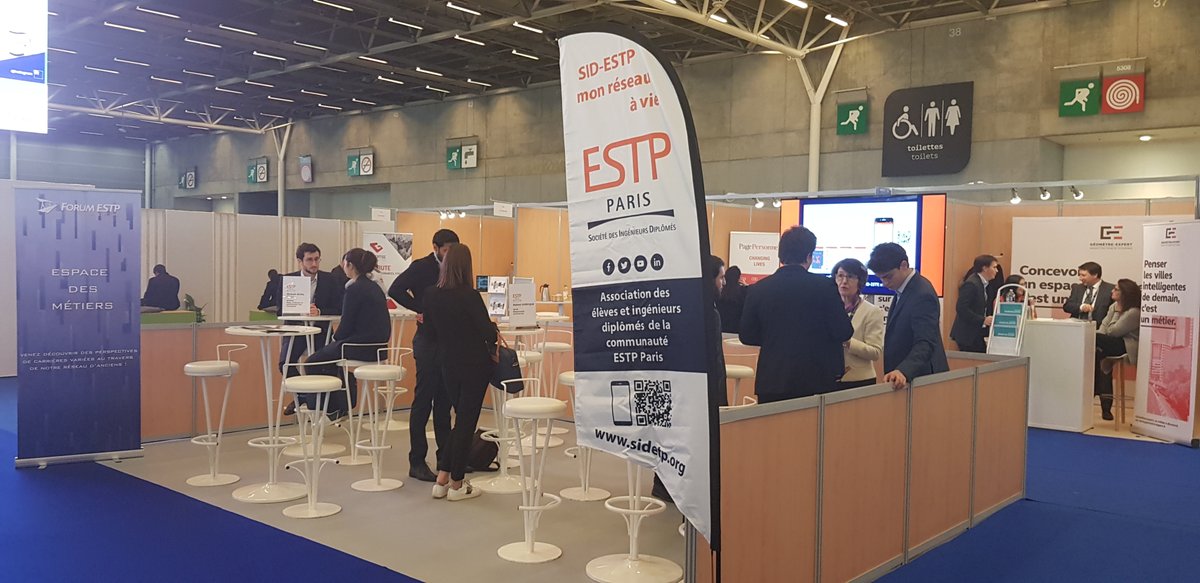 sid_estp's tweet photo. Venez rencontrer les #Ingénieurs #ESTP lors de nos sessions speed-meetings. C'est l'occasion d'échanger, de recueillir de bons conseils mais c'est également une belle opportunité si vous cherchez un #stage.
RDV jusqu'à 16h à l'#EspaceMétiers #Hall5 #ForumESTP2019
cc @ForumETP https://t.co/UKSxLwbg7q