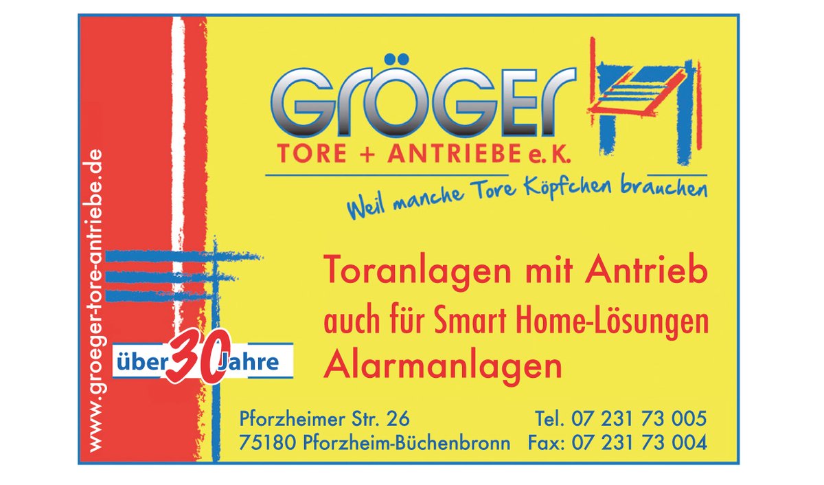 Bei Gröger gibt es nicht nur neue Tore sondern vielmehr liegt der Schwerpunkt darin, bestehende Anlagen zu automatisieren. #anzeige #gröger #toranlagen #garagentore #pforzheim #fächernews