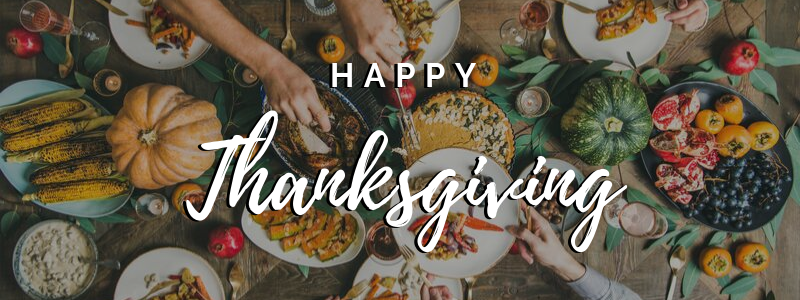 We hope that everyone has a Thanksgiving Day full of family and friends! Oh, and don't forget a day full of turkey, stuffing, and pumpkin pie too. We are thankful for loyal customers like you and the amazing game of golf on this day of thanks!

Thanks so much for your business.