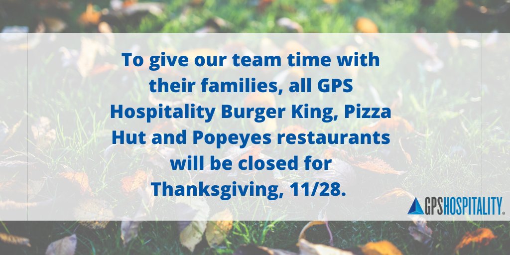 gpshospitality's tweet photo. GPS Hospitality wishes you and your family a wonderful #Thanksgiving. https://t.co/BAPRBIqMuc
